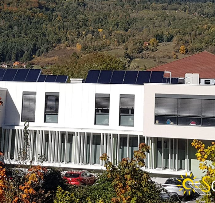 chauffage solaire hôpital Bonneville